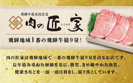 肉の匠家 飛騨牛 【霜降り 定期便 3カ月】 ステーキ  すき焼き  3回 肉  サーロインステーキ  BV102