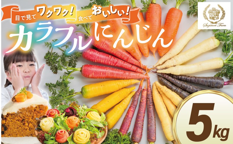 
                  〈予約受付〉メディア出演多数！【期間限定】 冬の寒さでぎゅっと濃い！虹色のカラフルにんじん5kg 鈴盛農園 農家直送 甘い スーパーフード 健康 『満天☆青空レストラン』 『坂上＆指原のつぶれない店』 『ごはんジャパン』 自慢 ジュース サラダ ギフト 贈り物 βカロテン ポリフェノール リコピン ジューシー H022-012
                