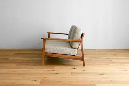 【開梱設置】高野木工 CEBU セブ ソファ 3人掛け ホワイトオーク 生地：CHART4 マゼランブルー【10年保証】