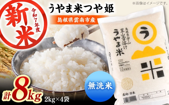 
            お米【無洗米】神話の里/吉田町「うやま米」つや姫 8kg（2kg×4）無洗米 精米 コメ おこめ お米 つやひめ おすすめ 人気 米 ごはん ご飯 食卓 主食 ブランド米 お取り寄せ グルメ ご当地米 家族 ファミリー 一人暮らし 便利 8キロ おいしい ごはんソムリエ 種もみ ミネラル 国産 新生活 お弁当 朝ごはん 朝食 昼食 ご当地 島根県雲南市/有限会社藤本米穀店 [AIDB093]
          