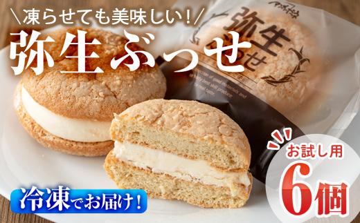 ＜お試し用＞弥生ぶっせ (計6個) ブッセ ショウガ しょうが 生姜 特産品 スイーツ アイス お菓子 おやつ 焼き菓子 お取り寄せ 個装 冷凍 【AJ72】【(有)ケーキ大使館クアンカ・ド−ネ】