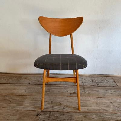 ふるさと納税 富田林市 Karl Dining Chair リボン グレー ミディアムブラウンフレーム【SWOF】 |  | 01