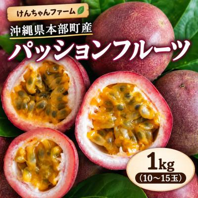 ふるさと納税 本部町 【2027年3月下旬から順次発送】けんちゃんファームのパッションフルーツ1kg(10〜15玉)
