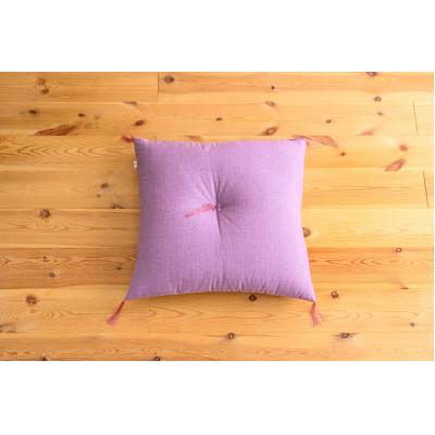 ふるさと納税 天理市 紬ローズパープル小座布団45cm×45cm 1枚 |  | 03