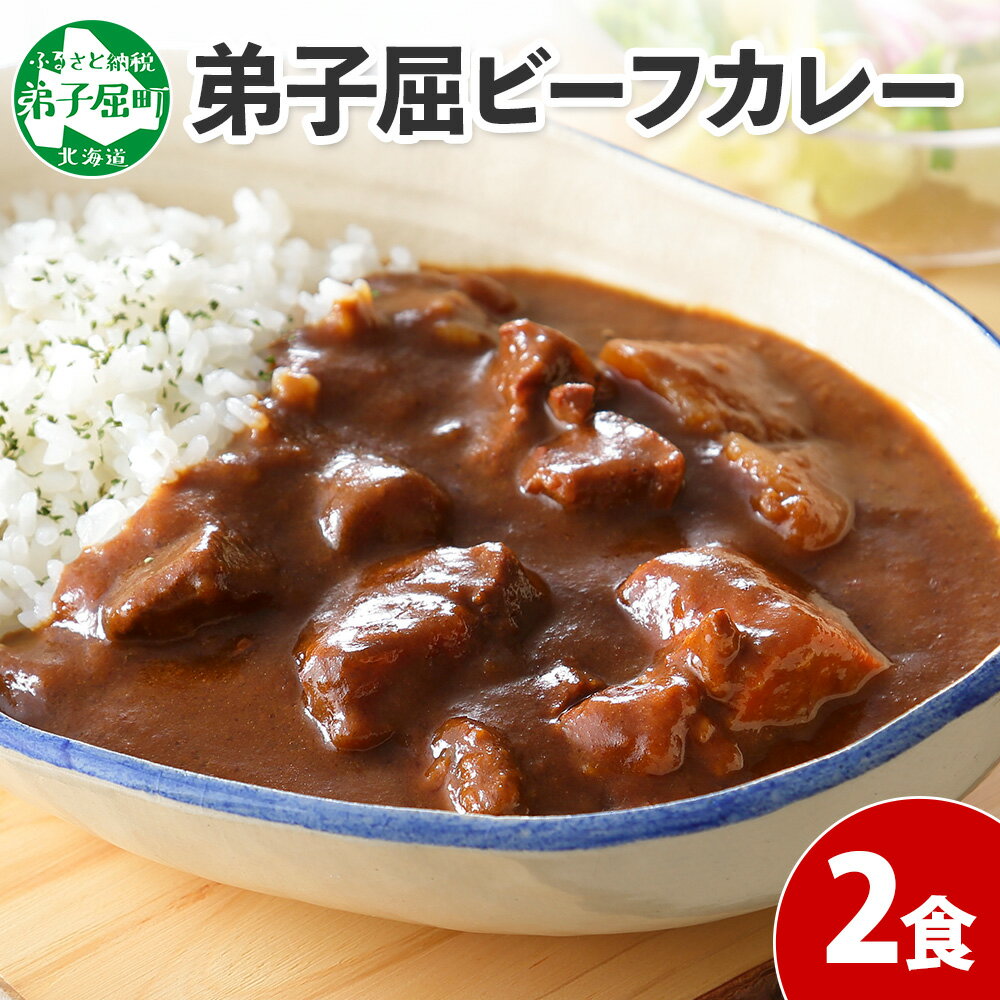 【ふるさと納税】 548.ビーフカレー 2個 セット 中辛 牛 牛肉 ビーフ 業務用 レトルトカレー レトルト食品 カレー 野菜 備蓄 まとめ買い 5000円 北海道 弟子屈町