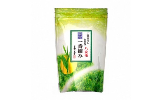 E5【12ヶ月定期便】毎月お届け 工場直出し 八女茶 一番摘み 合計4.08kg（170g×2袋×12回） 1回あたり 合計340g（170g×2袋） 緑茶 煎茶 お茶 茶葉_イメージ2