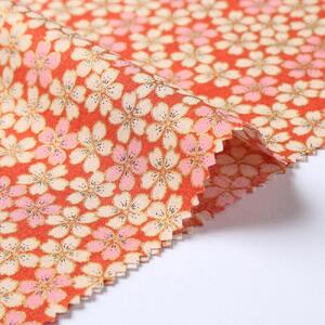 【ネイビー】紀州晒 紀州和晒 シーチング コットン 綿 綿100% 生地 布  民芸シリーズ 和柄 花柄 小柄 小桜文様 和風 WAGARA おしゃれ ハンドメイド 手芸 手作り 3m 約110cm