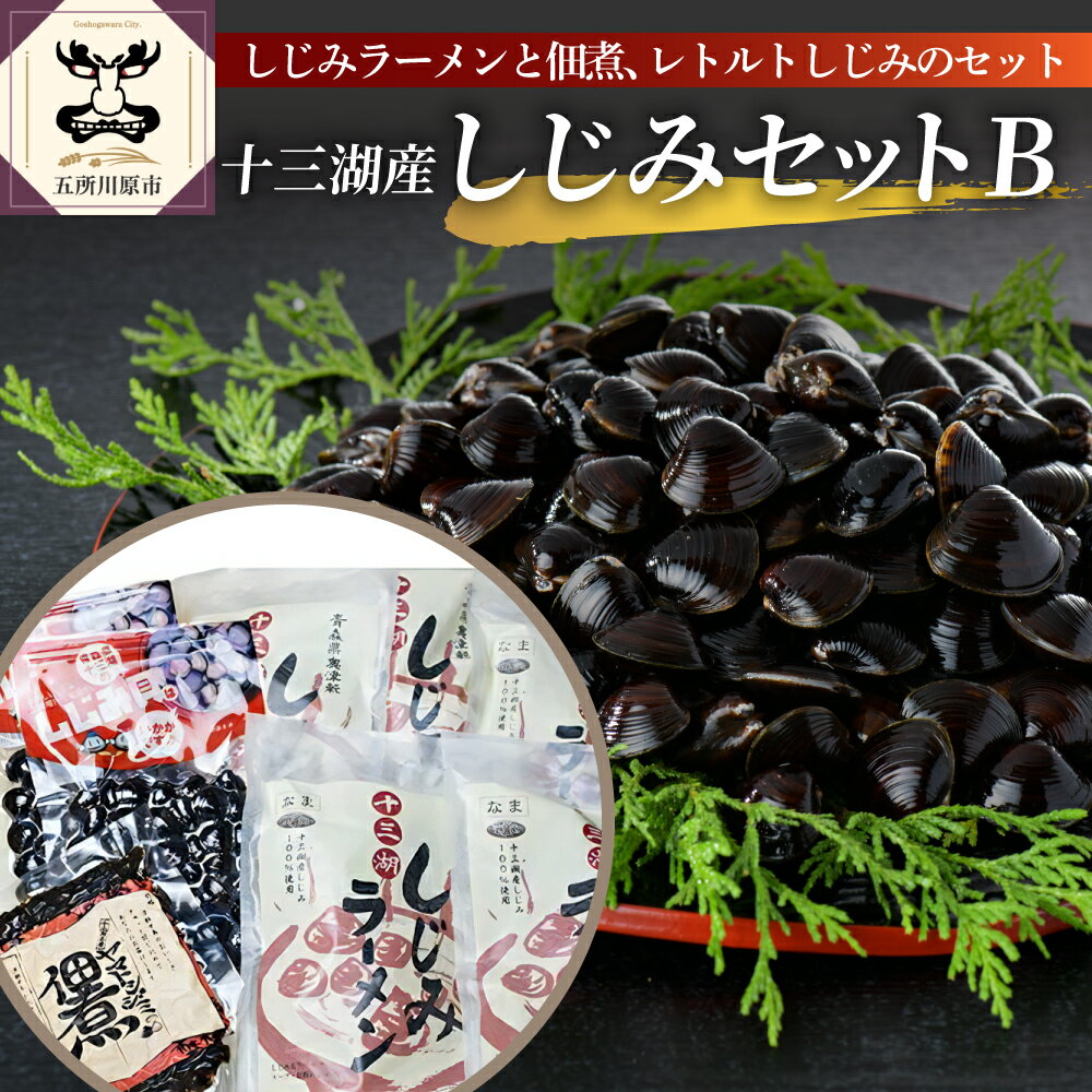 【ふるさと納税】 道の駅十三湖高原　十三湖産 しじみ セットB 【 魚介類 魚貝類 貝 国産 青森 シジミ しじみ 佃煮 ラーメン 加工品 青森県 五所川原市】