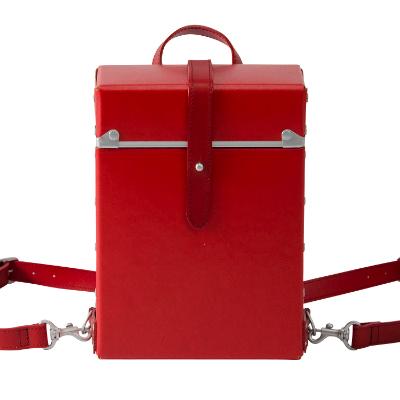 ふるさと納税 豊岡市 豊岡鞄　嘉玄　ファイバー　チトセ　リュック　レッド