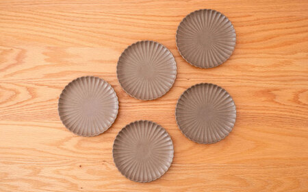 【波佐見焼】花しのぎ 取皿 5枚セット 栗【団陶器】[PB168]