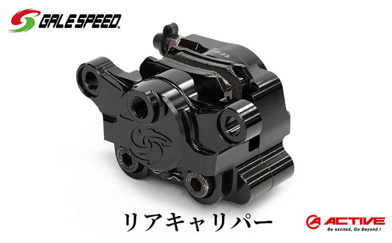 GALESPEED ビレット・リア2Pキャリパー（アキシャル84mm） ブラックアルマイト