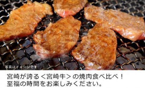 宮崎牛 3種 食べ比べ 焼肉セット 450g[G7410]