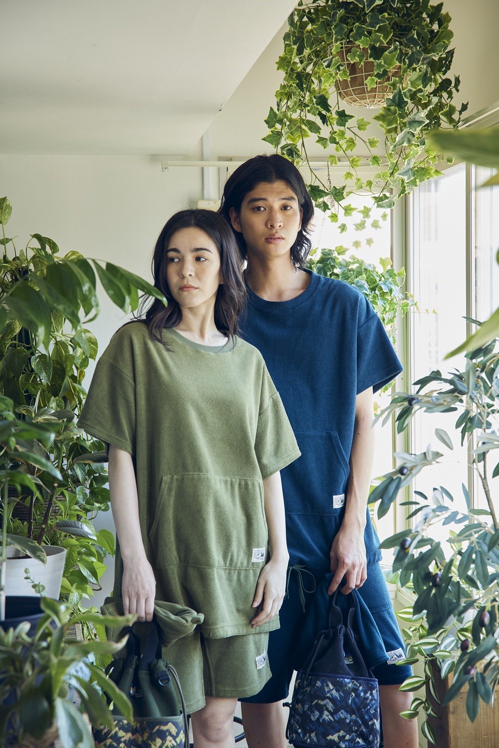 
                   -SOWNOAS-（サウノアーズ）　 パイルハーフパンツ：色(ネイビー)、サイズ（M、L）からお選びください
                