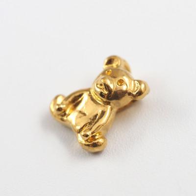 ふるさと納税 山梨県 【山梨県】【ジュエリー】K24 pure gold Bear/ベアー ペンダントトップ |  | 01