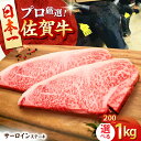 【ふるさと納税】佐賀牛 サーロイン ステーキ （ 200g / 400g / 600g / 1kg ） 【田中畜産牛肉店】 [HBH007]