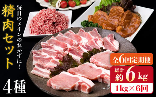 【全6回定期便】毎日のメインのおかずを彩る精肉セット 1,050g 2〜3人前 4種《糸島》【糸島ミートデリ工房】 [ACA202] 和牛 牛肉 豚肉 鶏肉 BBQ トンカツ 焼肉 ハンバーグ