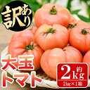 【ふるさと納税】《期間・数量限定》＜訳あり＞大玉トマト(約2kg) 鹿児島 国産 九州産 野菜 やさい 新鮮 とまと トマト 訳あり 規格外 ご家庭用 産地直送 サラダ 【吉祥庵園芸】