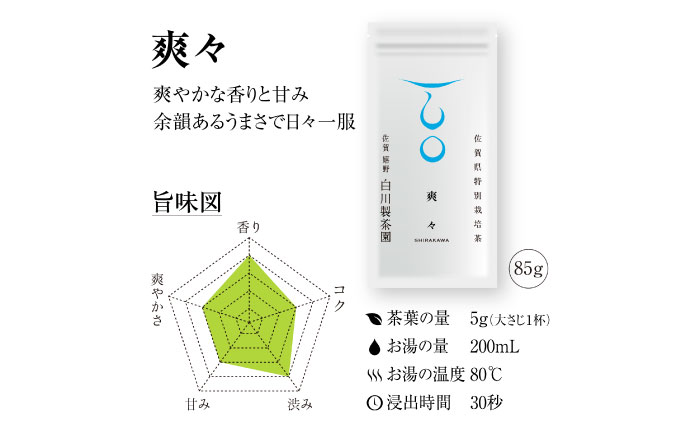 白川家やぶきた5種類詰合せセット 計500g / お茶 日本茶 嬉野茶 緑茶 / 佐賀県 / 白川製茶園 [41AIAB002]