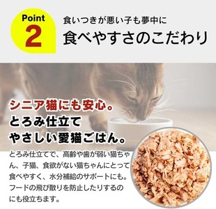 【隔月6回 定期便】たっぷり白身 猫用パウチ（ササミ入り）160g×48袋 _ 定期便 隔月 全6回 たっぷり白身 猫用 パウチ 160g × 48袋 × 6回 ササミ入り かつおの白身 高タンパク 