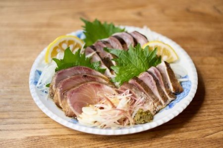 天然ブリ 藁焼きたたき 5P 計600g ぽん酢付 わら焼き タタキ高知県 大月町 宿毛湾 冷凍