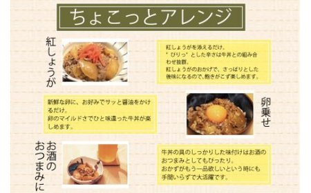 ▼特選黒毛和牛 熊野牛 牛丼の具 10Pセット 【mtf314-140-10】