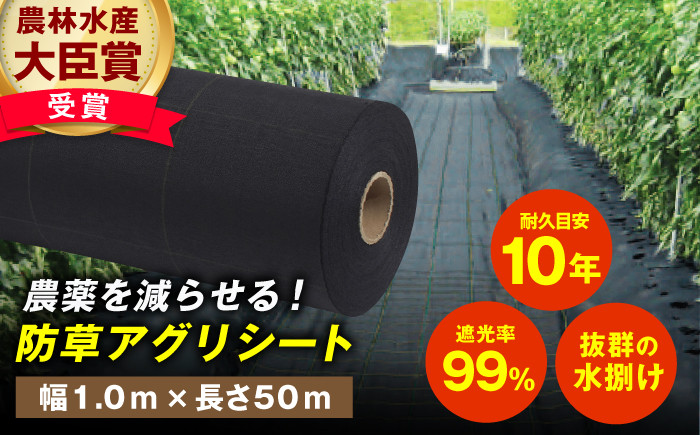 
            防草アグリシート（BB2218・耐久目安10年・幅1.0m×長さ50m） 広川町 / 日本ワイドクロス株式会社 [AFCA014]
          