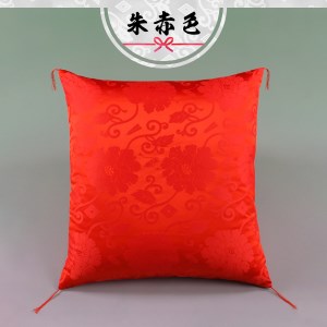 祝寿 座布団（朱赤色） 