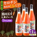 【ふるさと納税】【9回定期便】黒田五寸人参ジュース720ml 4本セット 総計36本 / ジュース じゅーす にんじん ニンジン 人参 ニンジンジュース 人参ジュース 野菜ジュース やさいジュース ドリンク 飲料水 / 大村市 / おおむら夢ファームシュシュ[ACAA150]