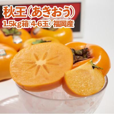ふるさと納税 久留米市 【先行予約　2025年10月中旬より順次発送】福岡限定【柿】秋王(あきおう)1.5kg箱(久留米市)