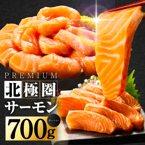 北極圏サーモン ポーション 700g【小分け 350g×2P 海鮮丼 人気 オススメ 小分け 冷凍 簡単調理 一人暮らし 東洋冷蔵】 010B1329