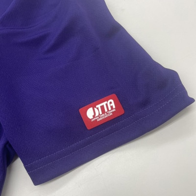 JTTA公認　卓球ユニフォーム【男女兼用(ドライ):XLサイズ】ねこ　パープル【配送不可地域：離島】【1515171】