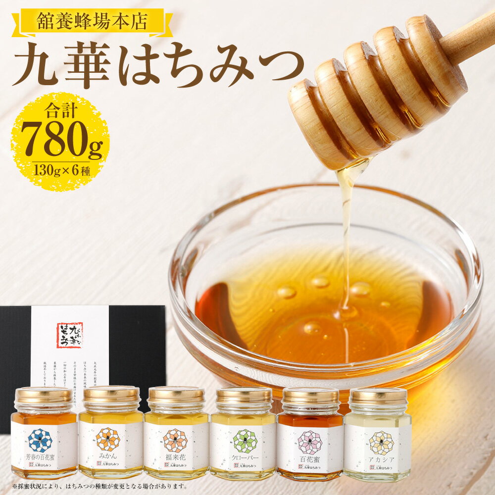 【ふるさと納税】 舘養蜂場本店　九華はちみつ　130g×6本