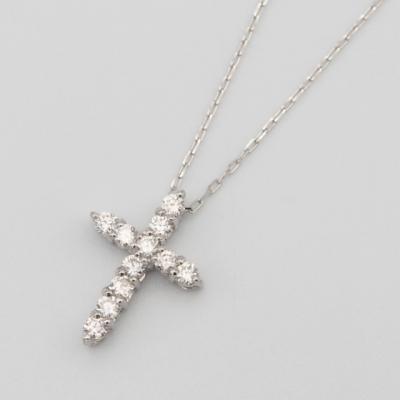 ふるさと納税 甲府市 PT900/PT850 0.2ct ダイヤモンド ペンダントネックレス　FHH-019845 |  | 01