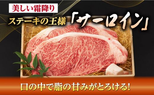 【全3回定期便】サーロイン ステーキ 2枚 400g 長崎和牛 A4?A5ランク【野中精肉店】 [VF19] 肉 牛肉 サーロインステーキ 焼肉 定期便