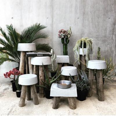 ふるさと納税 河内長野市 コンクリートスツール(3) 高さ52cm  サスティナブルでおしゃれなオブジェです。 |  | 02