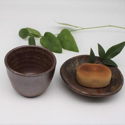 ふるさと納税 備前市 備前焼手びねり小皿とカップセット3(登り窯) |  | 01