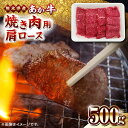 【ふるさと納税】熊本県産 あか牛 焼肉用 肩ロース 500g やきにく 焼き肉 贅沢 熊本 赤牛 褐牛 あかうし 褐毛和種 肥後 冷凍 国産 牛肉【熊本県畜産農業協同組合】[YAD012]