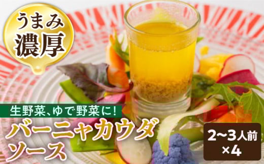 【リピーター続出どんなお野菜にも合う！】 バーニャカウダ ソース 70g（2〜3人前×4） ディップソース /フレンチキッチン プルミエ [UCF001] 調味料 ドレッシング バーニャカウダー