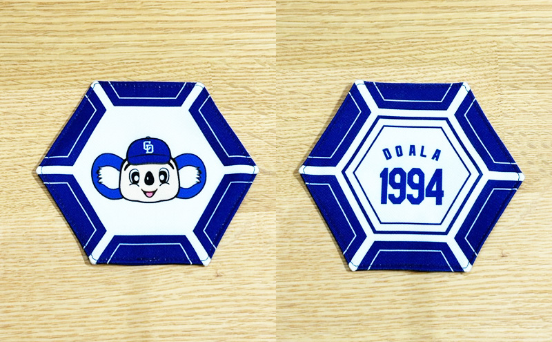 中日ドラゴンズコラボ ランチョンマット・コースター2点セット(青)｜ドラゴンズ 瑞穂市 ※離島への配送不可