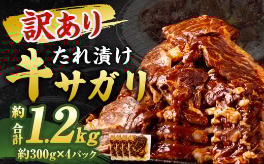 【2025年2月発送】【訳あり】 秘伝 コク旨 たれ漬け 牛サガリ 肉 1.2kg