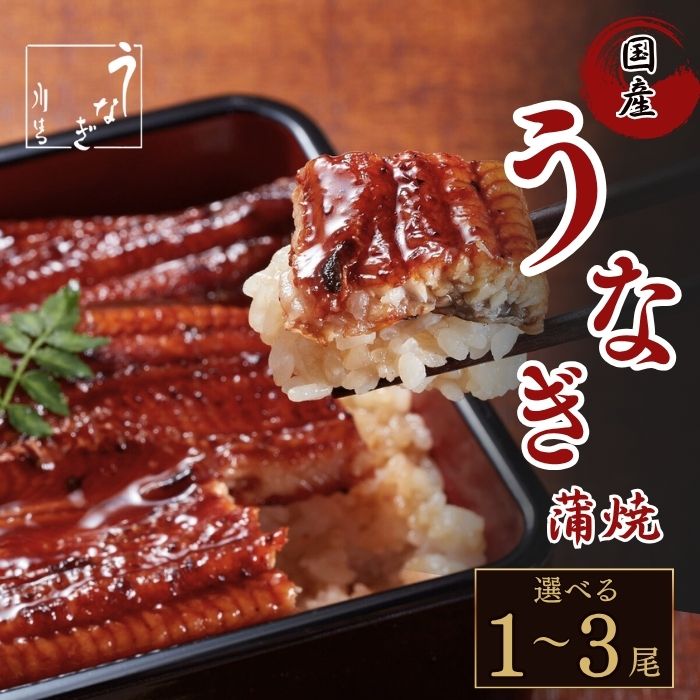 【ふるさと納税】 うなぎの蒲焼 【1～3尾】選択可 国産 鰻 うなぎ 丑の日 魚 魚介 海鮮 肉厚 ジューシー かば焼き 蒲焼き うな重 ひつまぶし うな丼 どんぶり ごはん お米 年末年始 お取り寄せ ギフト プレゼント 贈り物 ご褒美 うなぎ川はら 奈良県 奈良市