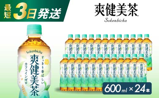 爽健美茶 PET 600ml×24本(1ケース) 最短3日で発送 お茶 飲料 ソフトドリンク カフェインゼロ ペットボトル 箱買い まとめ買い 014010