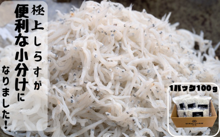 冷凍釜揚げしらす500g （100g×5パック） / シラス 厳選 小分け 冷凍便 お米のおとも【dig001B】