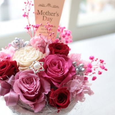 ふるさと納税 筑西市 【母の日ギフト】プリザーブドフラワーアレンジメント/Mサイズ1個 |  | 03