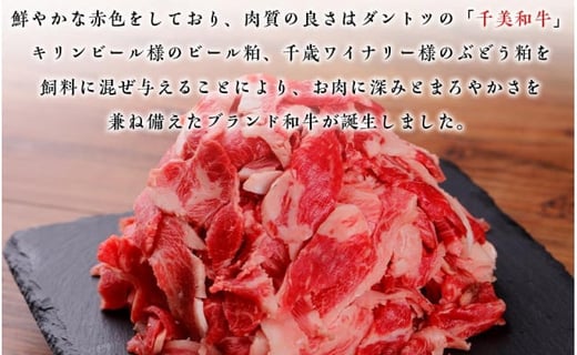 ちとせ和牛「千美」切落し 500ｇ＜肉の山本＞