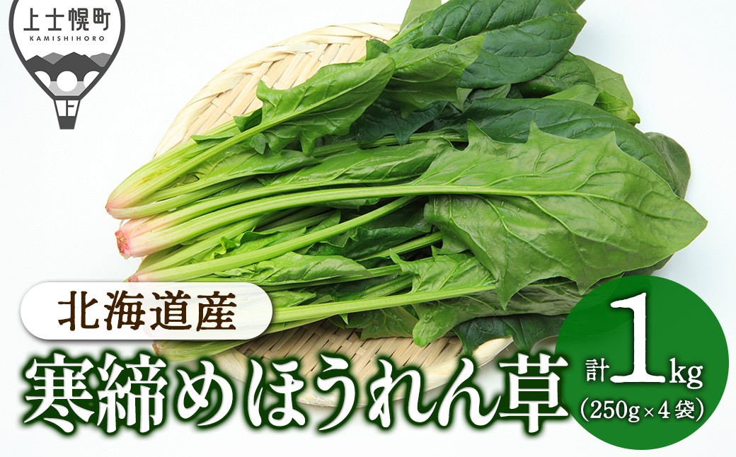 
                  2026年産 先行予約 北海道産 寒締め ほうれんそう 計1kg 冬霧7 フユギリセブン 北海道 上士幌町 須田農場 野菜 冬野菜 ほうれん草 ホウレンソウ 産地直送 ◆2026年12月中旬発送開始予定 ［010-V85］
                