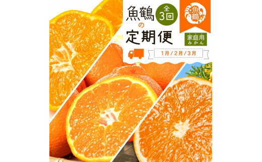 
            【1・2・3月 全3回 定期便】紀州和歌山産旬のご家庭用柑橘セット(みかん・不知火・清見)【UT129】
          