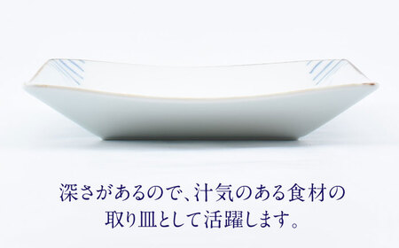 【ロマ佐賀】【有田焼】菊紋5.5寸角皿2枚組 / 焼き物 磁器 取り皿 食器 有田焼 ペア / 佐賀県 / 株式会社まるぶん[41APCD077]