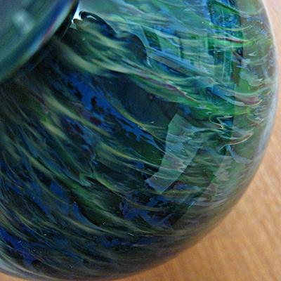 ふるさと納税 草津市 ガラスの花器「青緑」 |  | 02