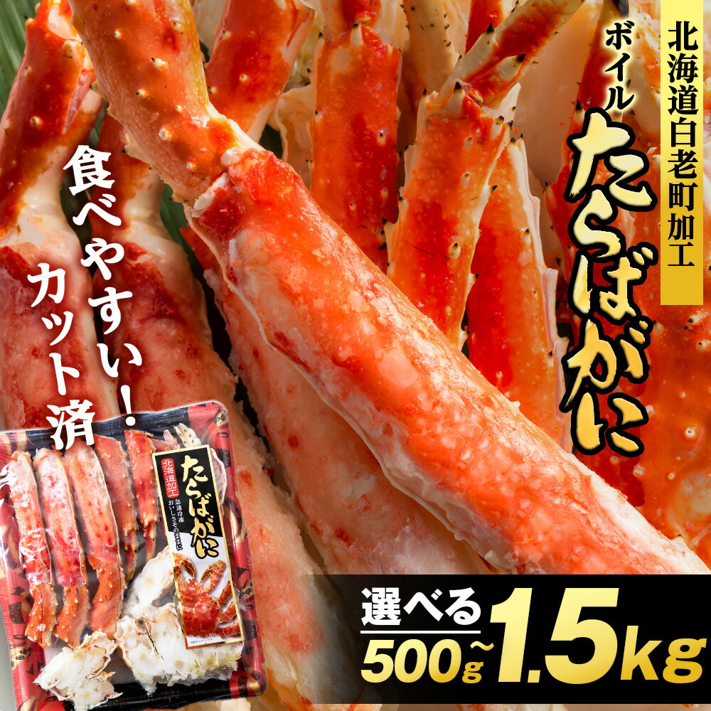 【ふるさと納税】【楽天限定】タラバ 蟹 カット済み 選べる500g～1.5kg 1パック500g・1kg ＜斎藤水産＞ AM075たらば がに タラバガニ たらば蟹 タラバかに 蟹 ボイル カニ 北海道